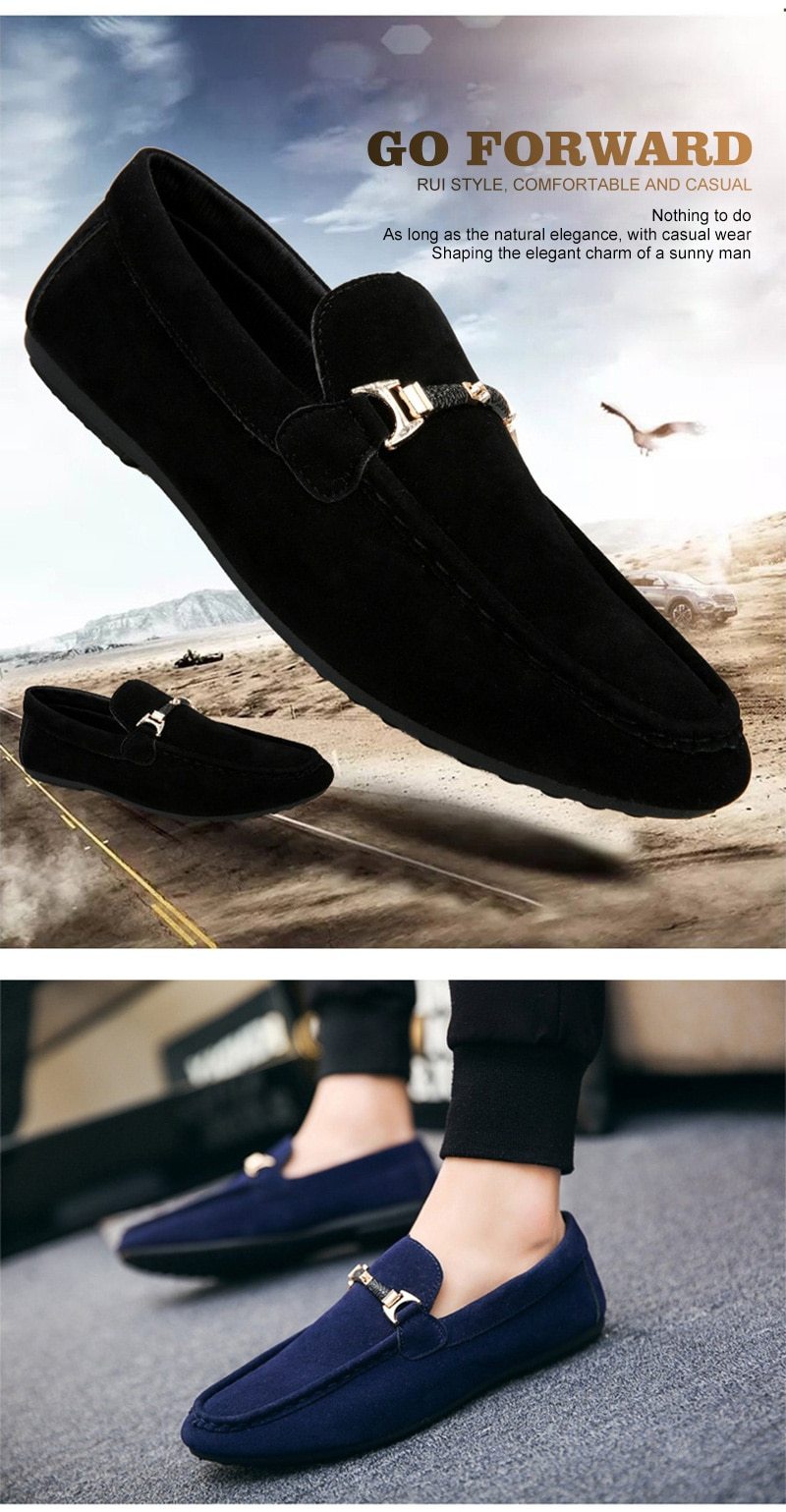 Men Casual Shoes/Fashion Peas Driving Male Adult Lazy Men Slip on Loafers - MakenShop