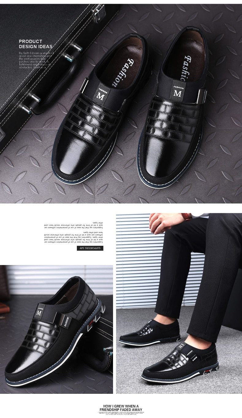 LUXURY CASUAL MEN’S COMFORTABLE BUSINESS SLIP ON SHOES - MakenShop