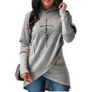 Faith Cross Hooded Long Sleeve Pullovers - MakenShop