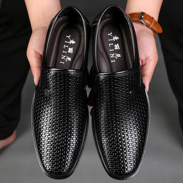 Luxury Brand Genuine Leather Fashion Men Business Shoes - MakenShop