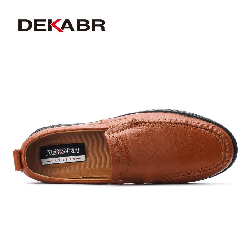 Genuine leather Comfortable Men Casual Slip On Lazy Shoes - MakenShop