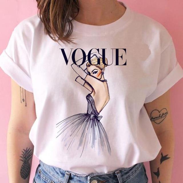 Vogue Grunge ulzzang tshirt - MakenShop