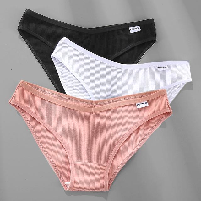 3PCS/Set Cotton Female Sexy Panties [M-4XL] - MakenShop