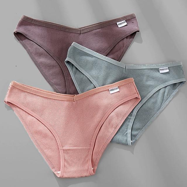 3PCS/Set Cotton Female Sexy Panties [M-4XL] - MakenShop