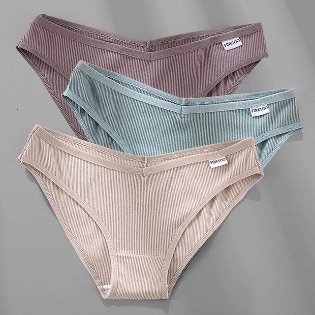 3PCS/Set Cotton Female Sexy Panties [M-4XL] - MakenShop