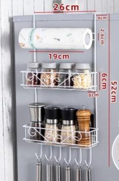 Refrigerator Wall Hanging Basket Holder Rack - MakenShop