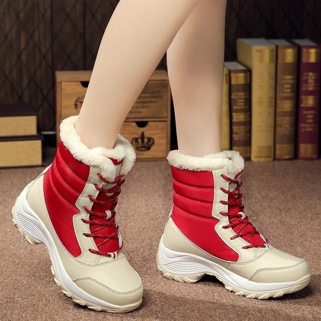 Non-slip Waterproof Winter Ankle Snow Boots - MakenShop