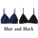 1/2PCS French Style Bralette Seamless Deep V Lace Wireless Bra - MakenShop
