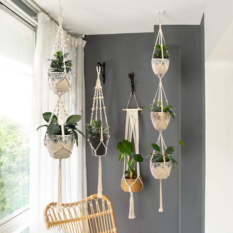 Handmade Macrame Plant Hanger Flower Pot - MakenShop