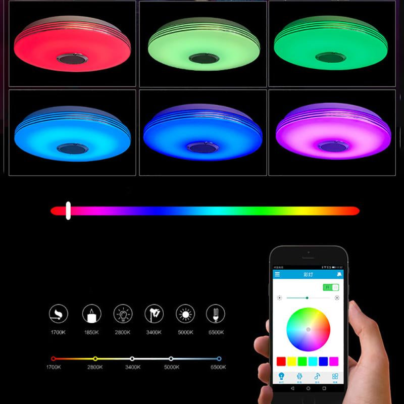 Smart Ceiling Lights Dimmable RGB Bluetooth